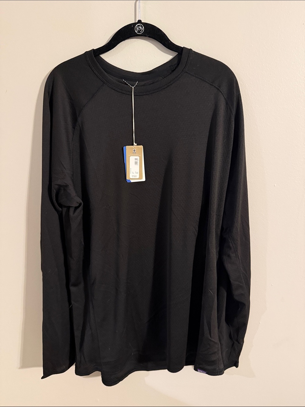 Patagonia Black Long-Sleeve Crewneck  Shirt NWT Men’s Capilene Midweight